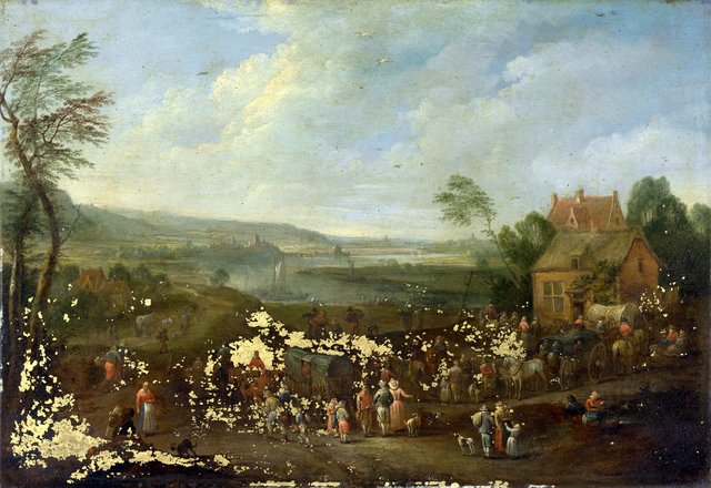 Landscape with Figures by Karel Breydel