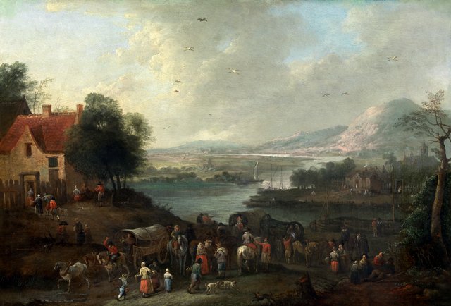 Landscape with Figures by Karel Breydel