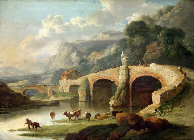 Italian Landscape by Christian Wilhelm Ernst Dietrich