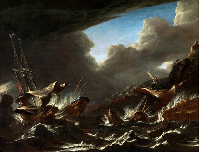 Storm at Sea by Andries van Eertvelt