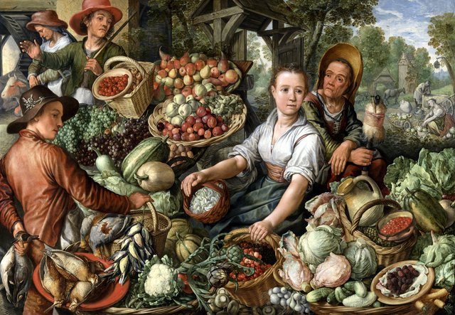 Vegetable Market by Joachim Beuckelaer
