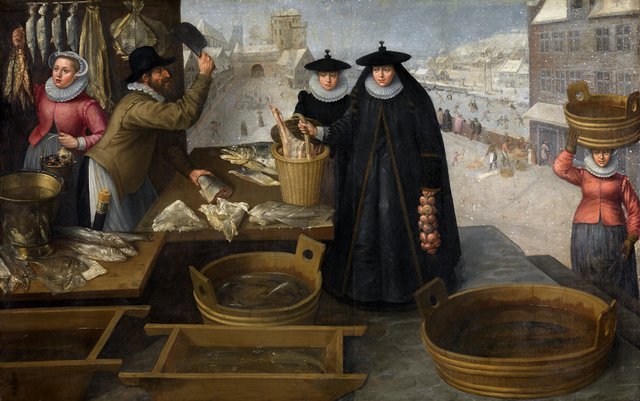 Fishmarket by Lucas van Valckenborch