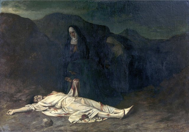 Saint Stephen as a Martyr by Constantin Meunier