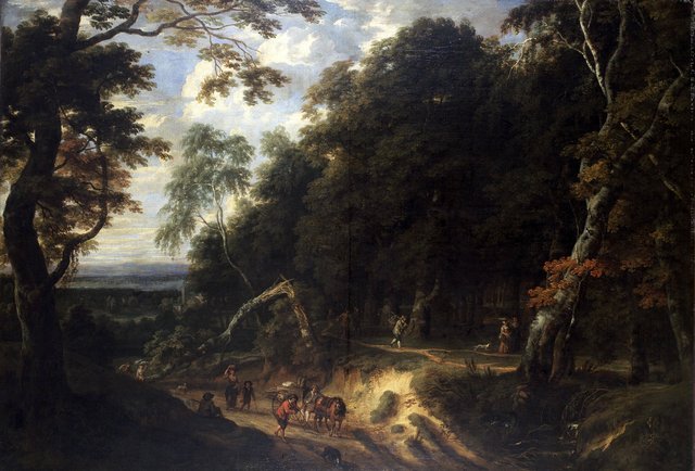 The Sonian forest with figures by Jacques d'Arthois