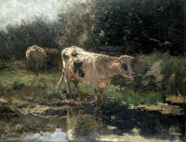 Cows at a Watering Place by Willem Maris