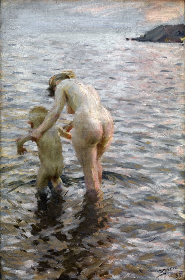 With Mother by Anders Zorn