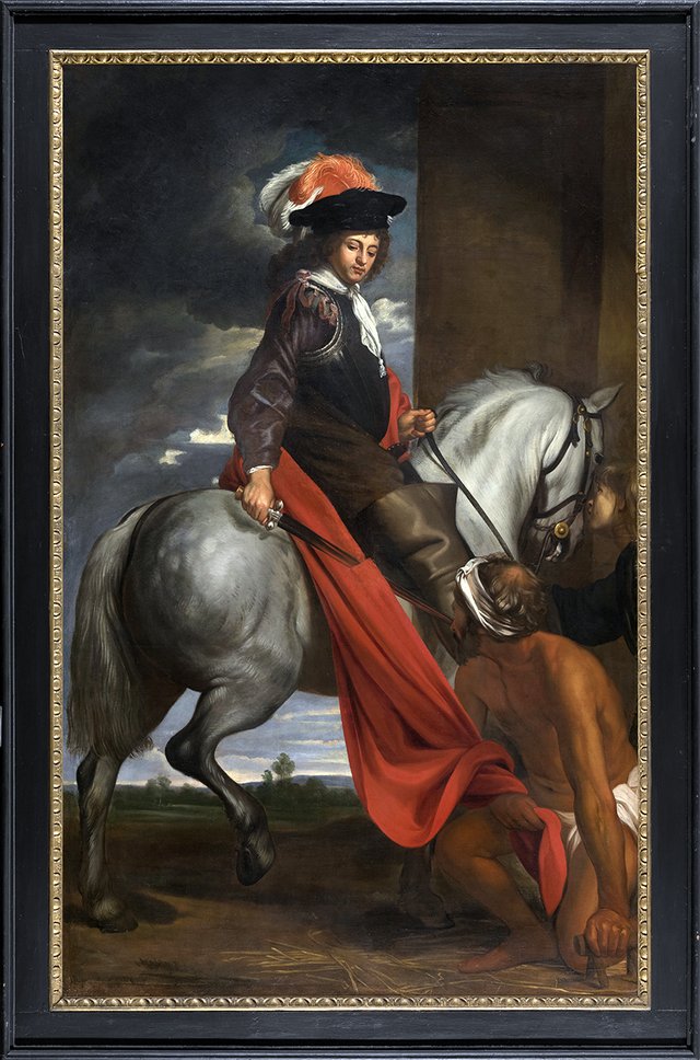 The Charity of Saint Martin by Jacob van Oost