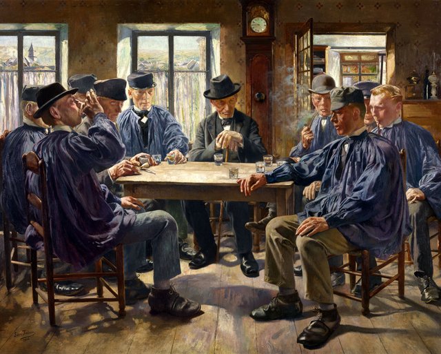 Sunday Morning, Before Mass by Léon Frédéric