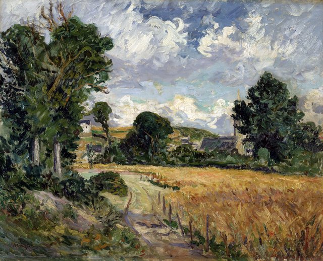 Cornfield in the Valley of Saint-Jean-du-Doigt by Maxime Maufra