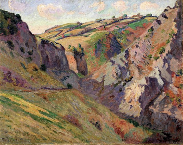 The Caverns of Prunal near Pontgibaud (Auvergne) by Armand Guillaumin