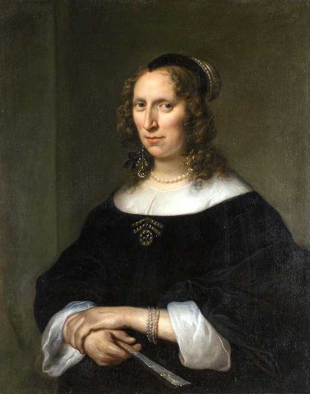 Portrait of a Woman, Govert Flinck, 1659 by Govert Flinck