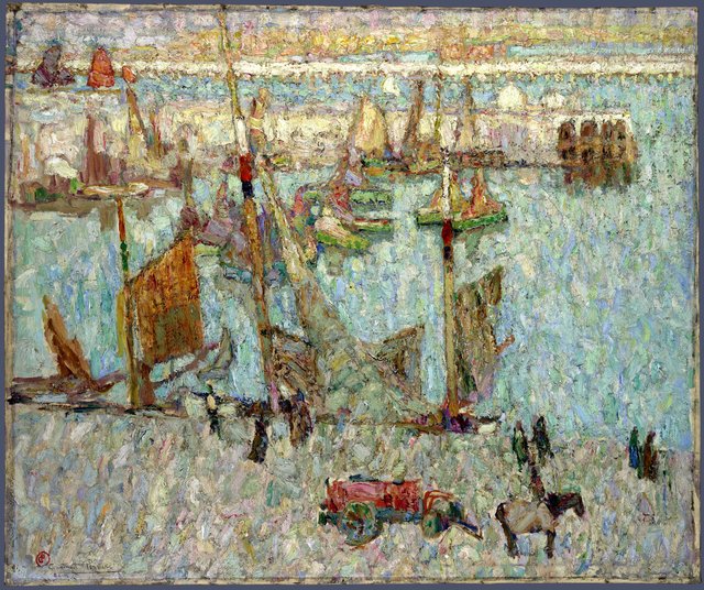 Ostend Harbour by Constant Permeke