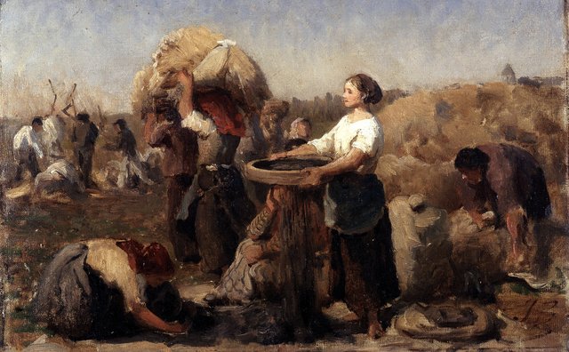 Poppies (study) by Jules Breton