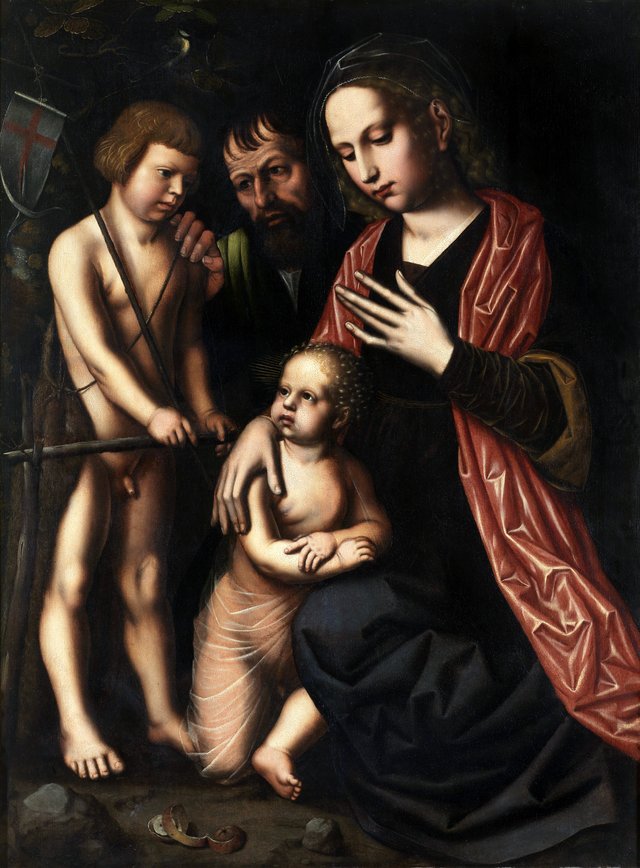 The Holy Family with St. John the Baptist by Ambrosius Benson