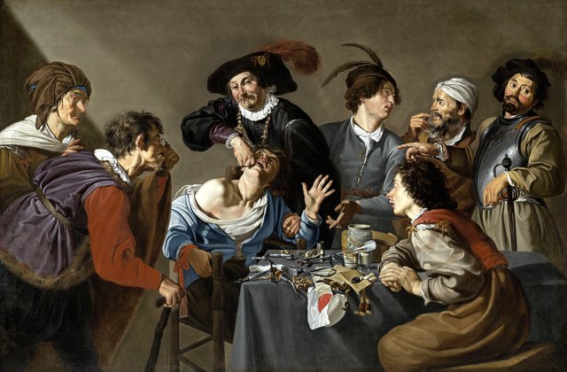The Tooth Puller by Theodoor Rombouts