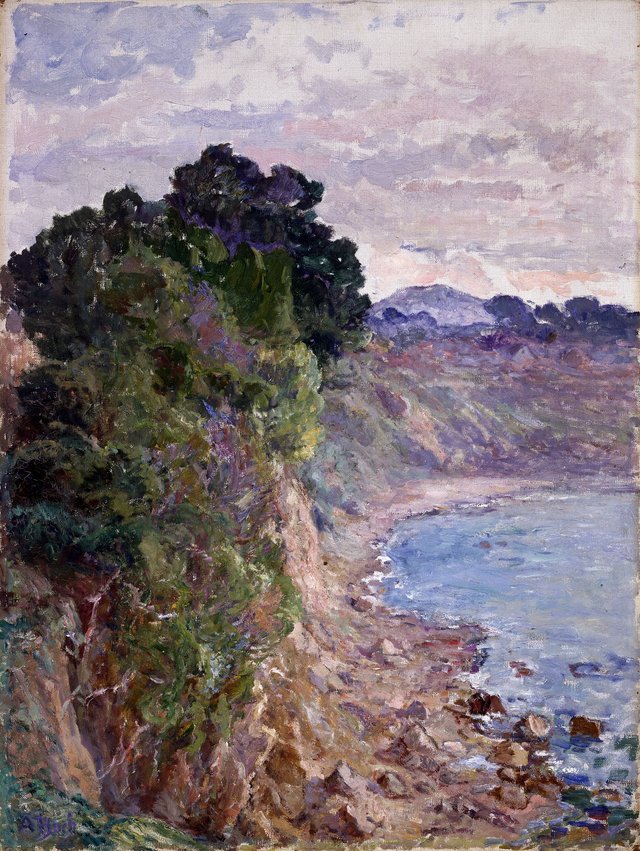 The cliff coast of Sanary (Provence) by Anna Boch