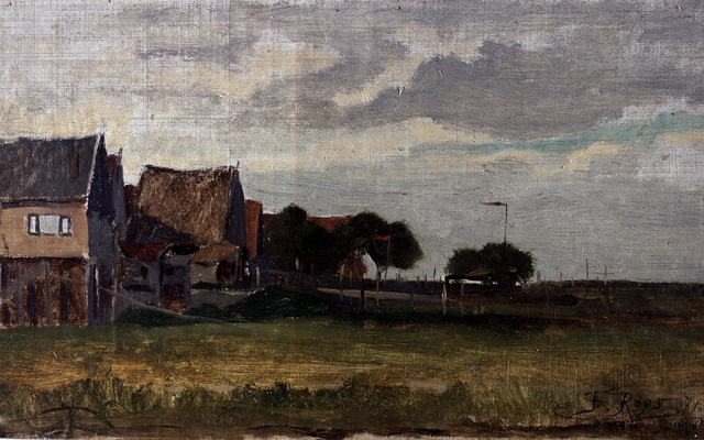 Landscape in Sweden by Félicien Rops