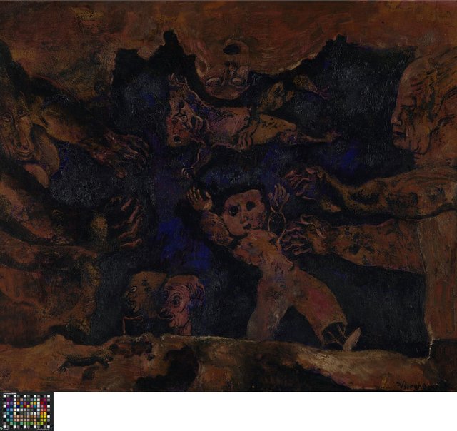 Vallende figuren by Frits Van den Berghe