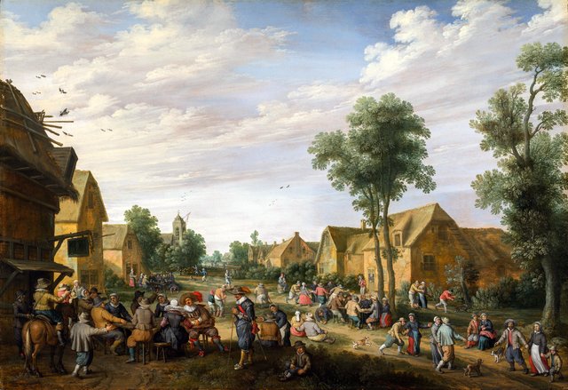 Village Fair by Joost Cornelisz Droochsloot