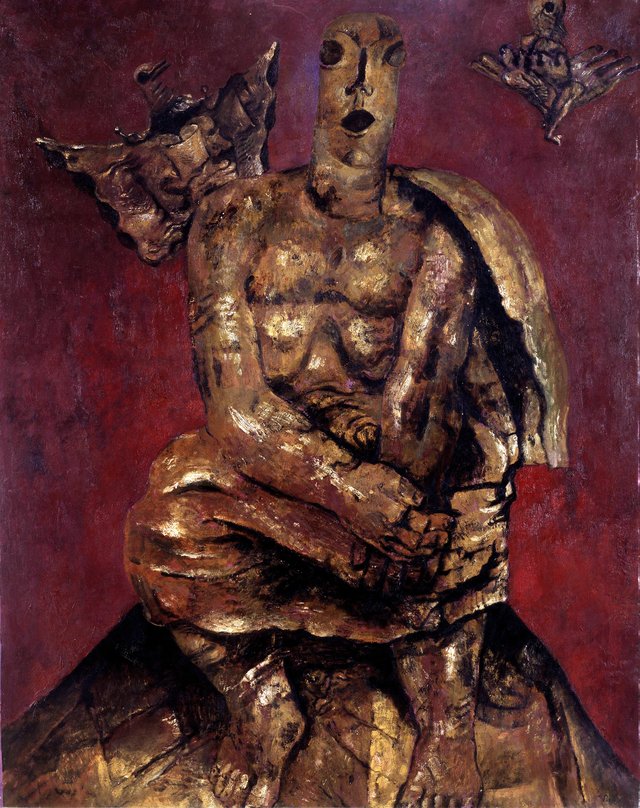 The Singing Statue by Frits Van den Berghe