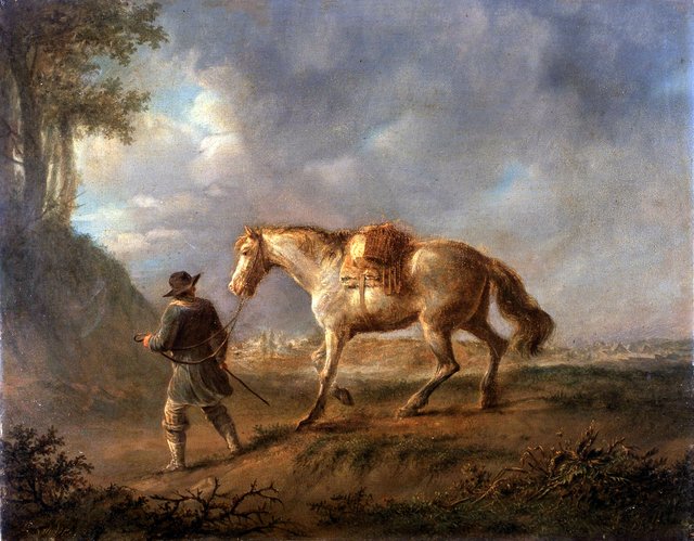 Man with a Horse by Louis Moritz