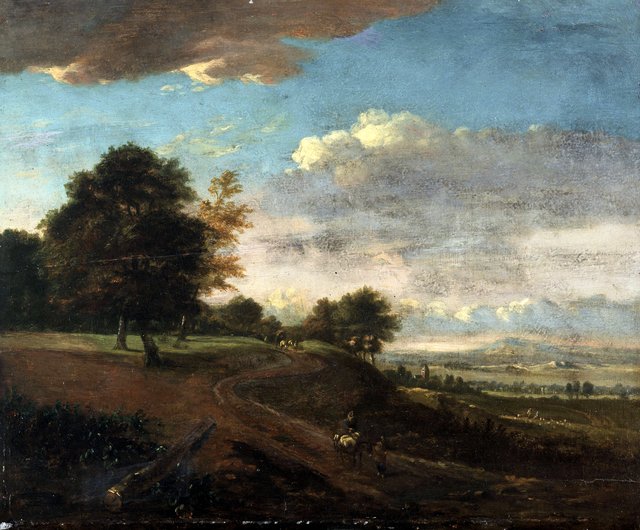 Panoramic Landscape at the Edge of a Wood by Jan Wijnants