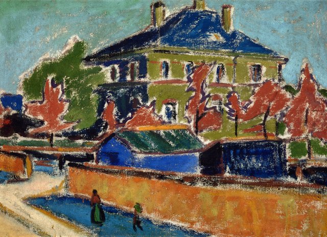 Villa in Dresden by Ernst Ludwig Kirchner