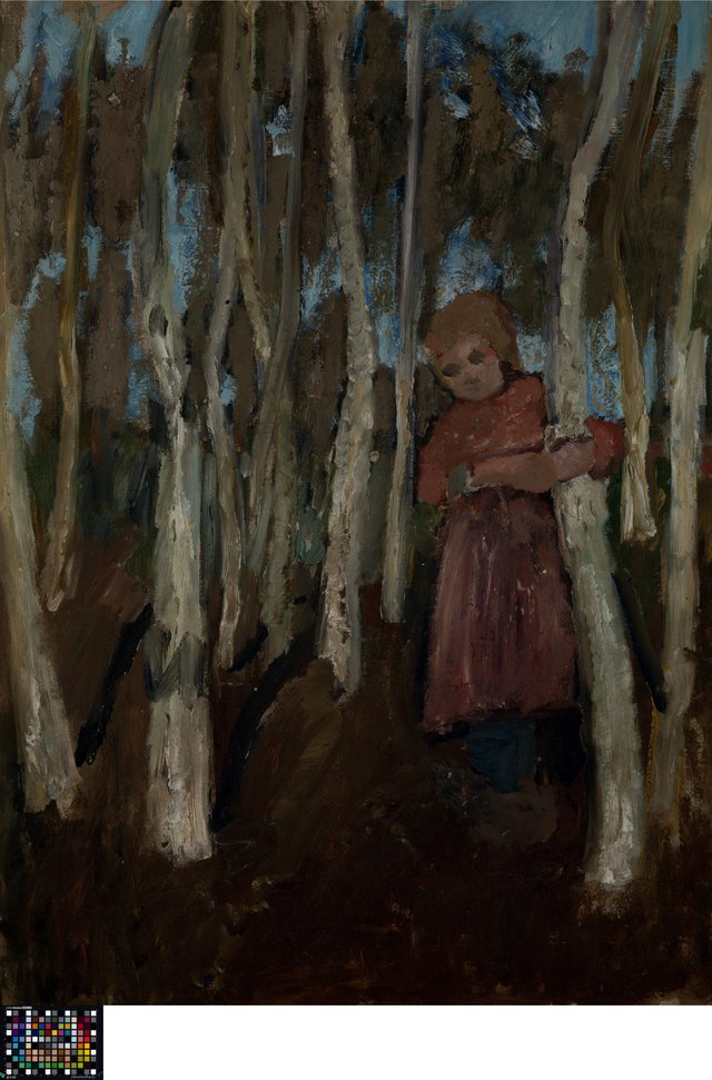 Girl_in_a_Birch_Forest by Paula Modersohn-Becker