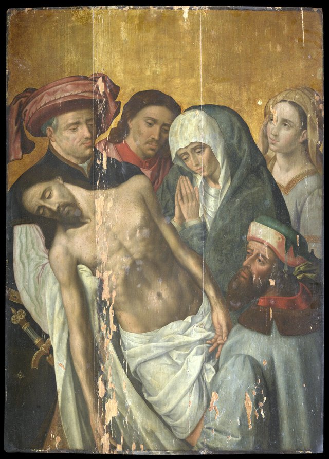 The Descent from the Cross by Hugo van der Goes
