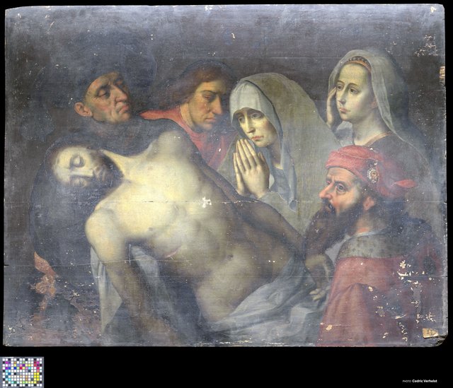 The Descent from the Cross by Hugo van der Goes