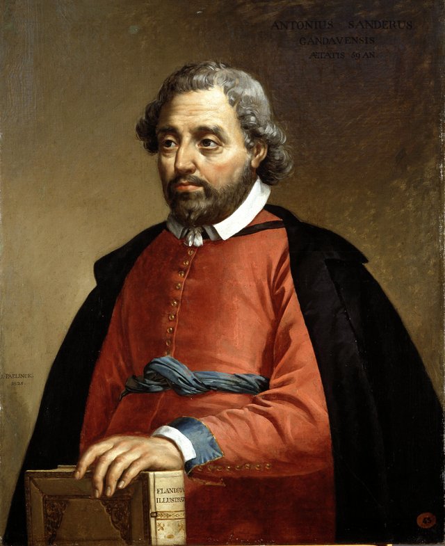 Portrait of the Historian Antonius Sanderus (copy after an engraving) by Joseph Paelinck