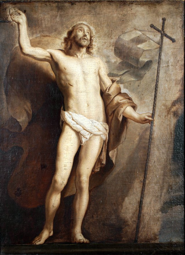 The Resurrection of Christ (verso: Christ on the Cross; grisaille by another hand) by Gaspar de Crayer