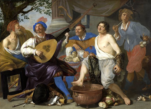 Allegory of the five senses by Theodoor Rombouts