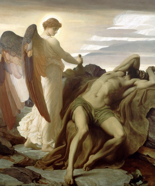 Elijah in the Wilderness by Frederic Leighton
