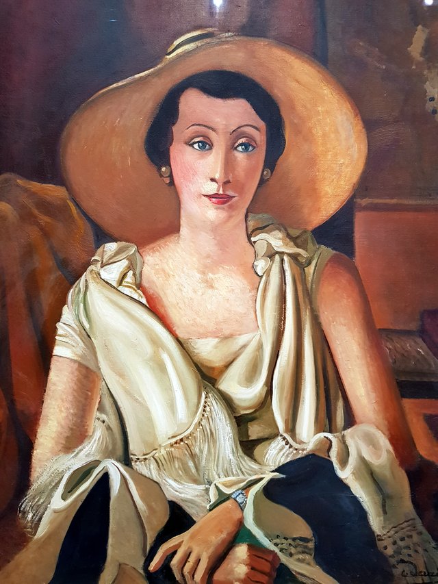 Portrait of Madame Guillaume with pamela by André Derain