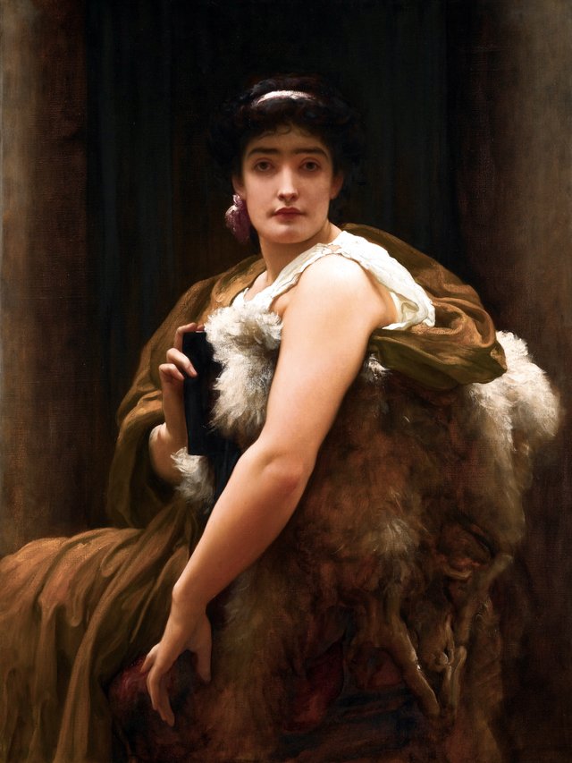 Twixt hope and fear by Frederic Leighton