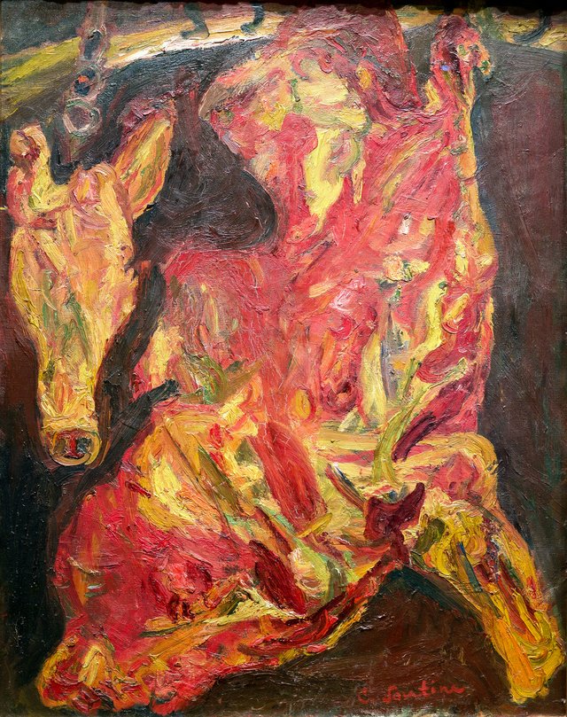 Beef and calf's head by Chaïm Soutine