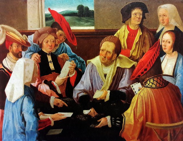 Card players. by Lucas van Leyden