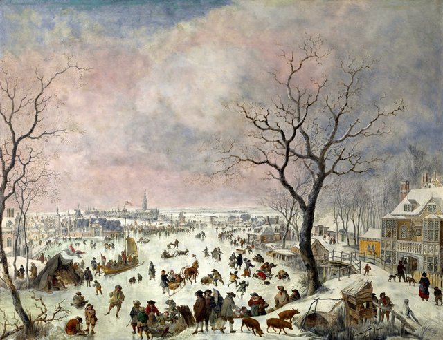 Winter Pleasures on the Ice by Jan Griffier I