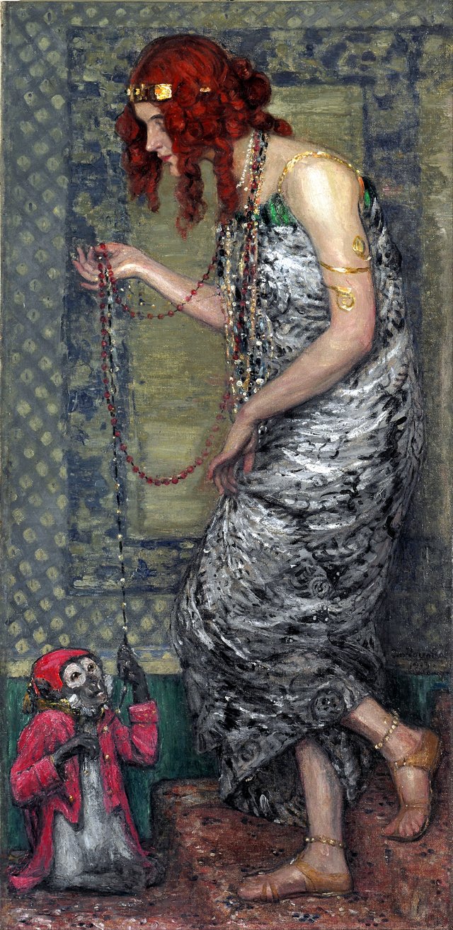 Princess with a Monkey by Janis Rozentāls