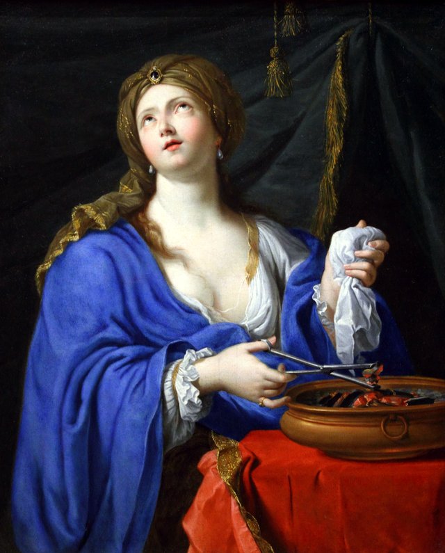 The Suicid of Porcia by Pierre Mignard I