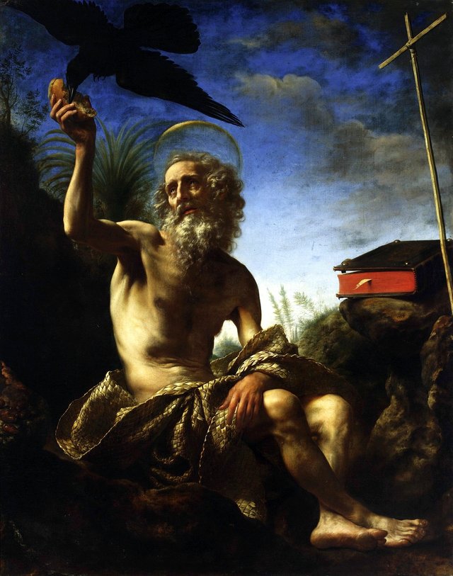 Saint Paul the hermit by Carlo Dolci