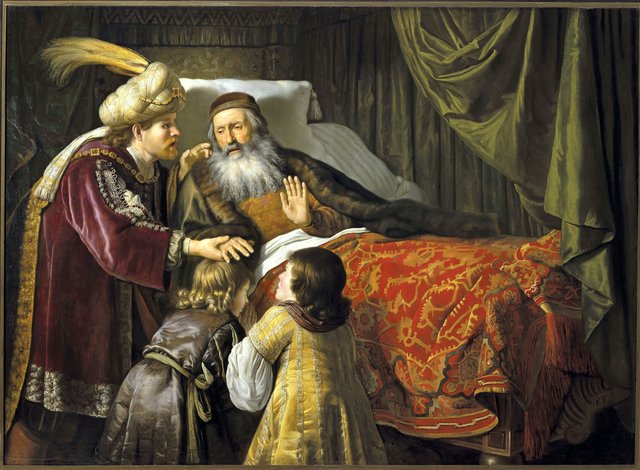 Jacob blessing the sons of Joseph by Jan Victors
