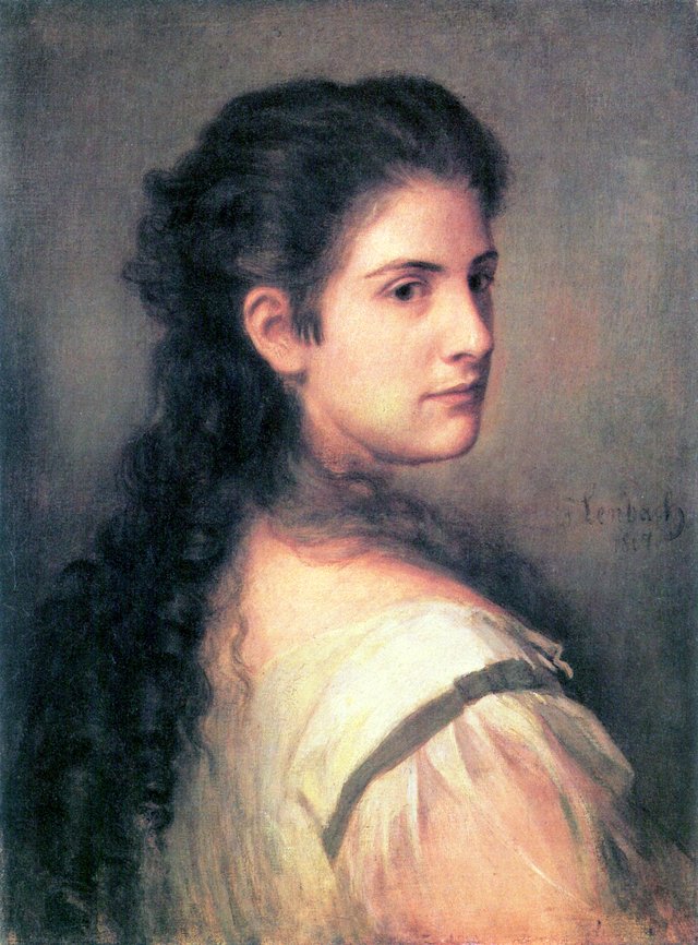 Anna Schubart by Franz von Lenbach
