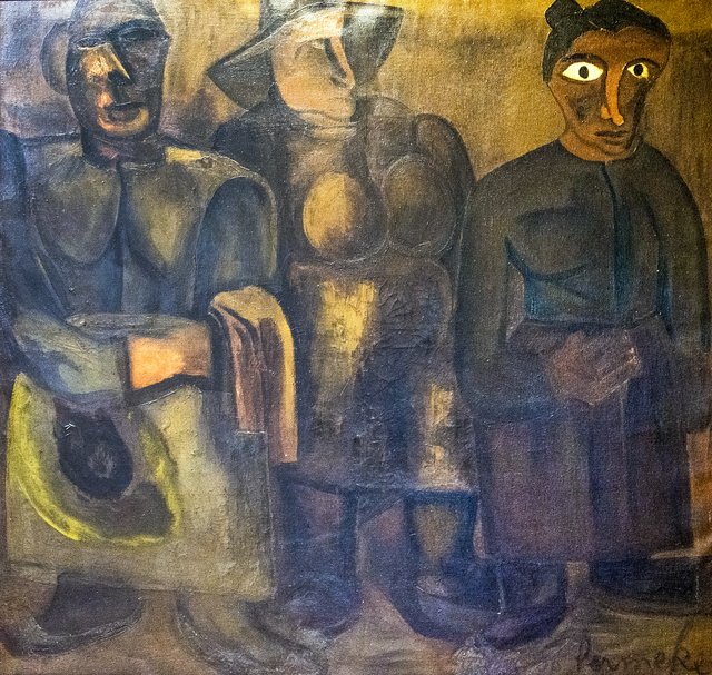 Drie boerinnen by Constant Permeke