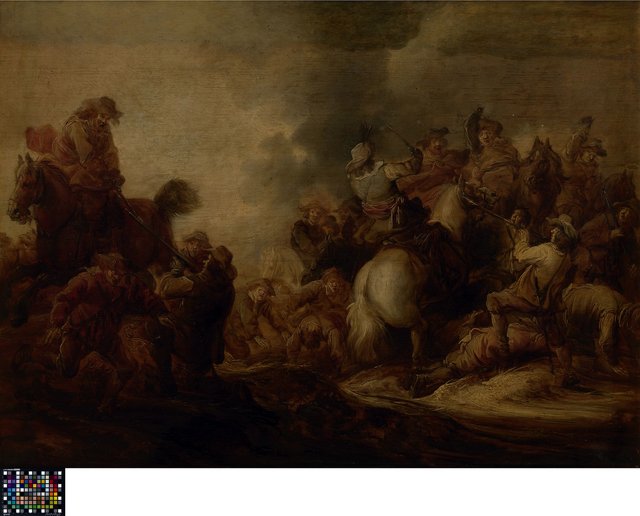 Cavaleriegevecht by Benjamin Gerritsz Cuyp