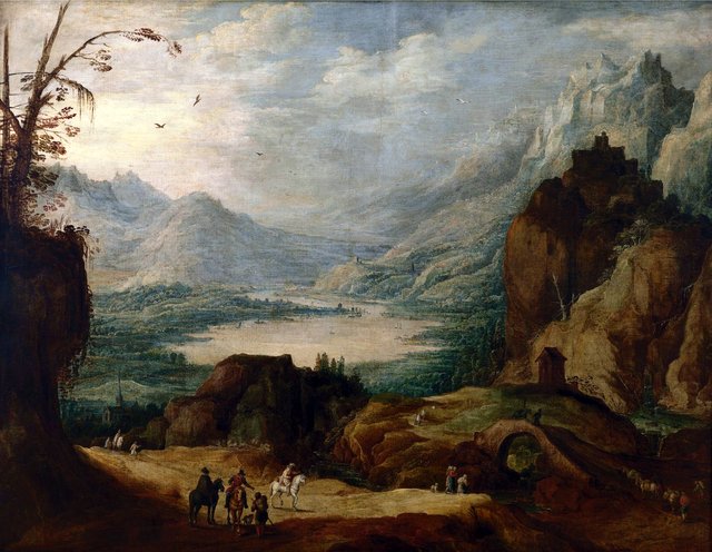 Heuvellandschap by Joos de Momper the Younger