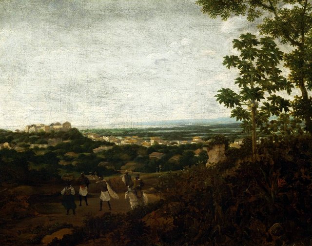 Brazilian landscape (Partial view of Olinda). by Frans Post