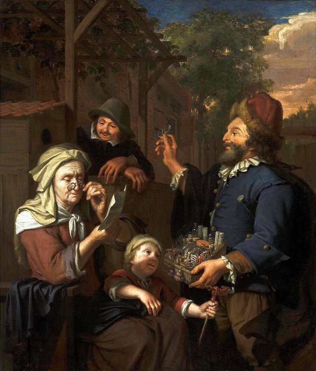 Seller of spectacles. by Krzysztof Lubieniecki