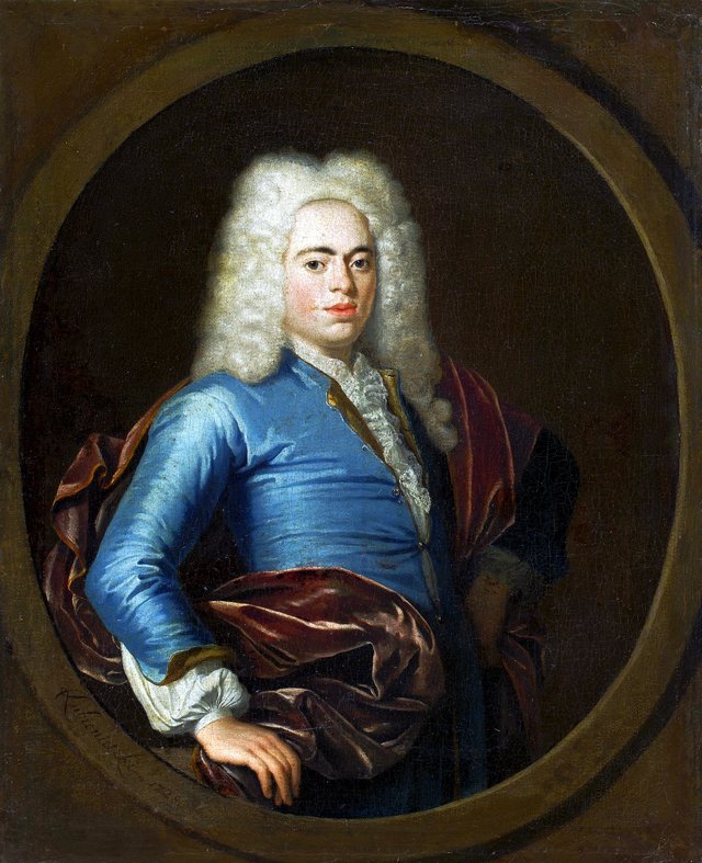 Portrait of a Man in a Wig. by Krzysztof Lubieniecki